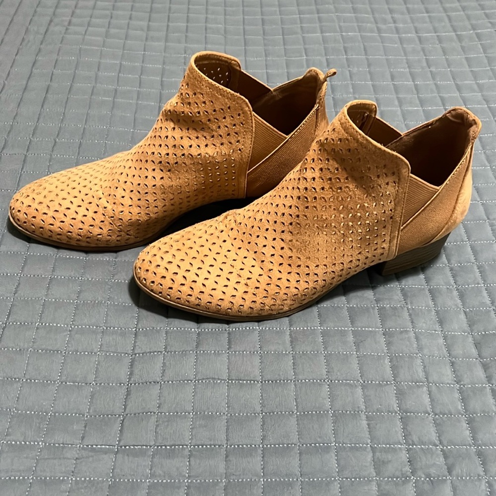 Tan ankle boots